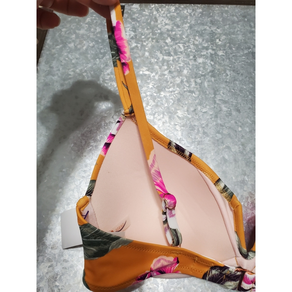 34C Bikini Top, Shade & Shore, Burnt Yellow - Picture 5 of 7